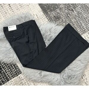 GAP Women's Wide Leg Black Pants Trousers‎ With Pinstripes Size 6 ($44.99)